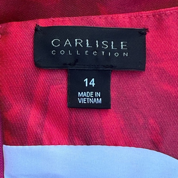 NWT Carlisle chic silk-blend midi dress - size 14 - Picture 2 of 6